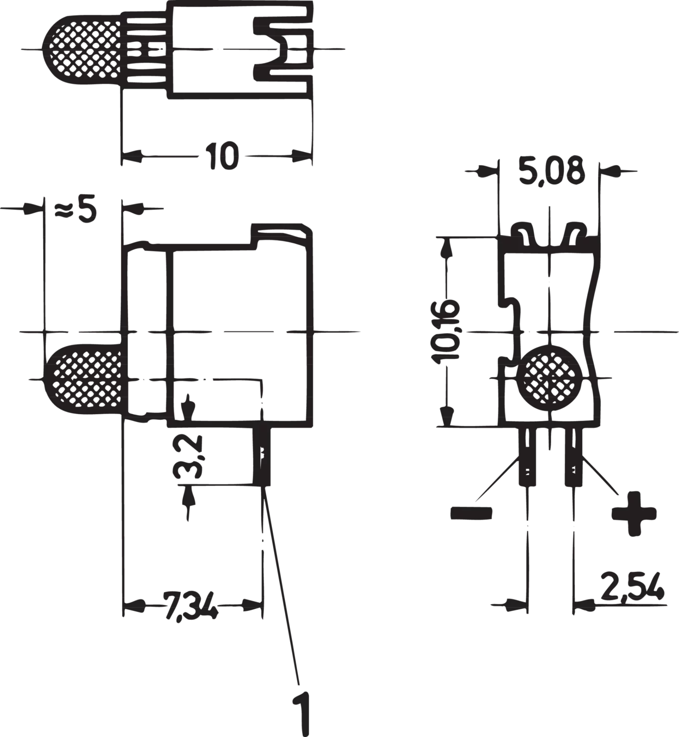 single led short type