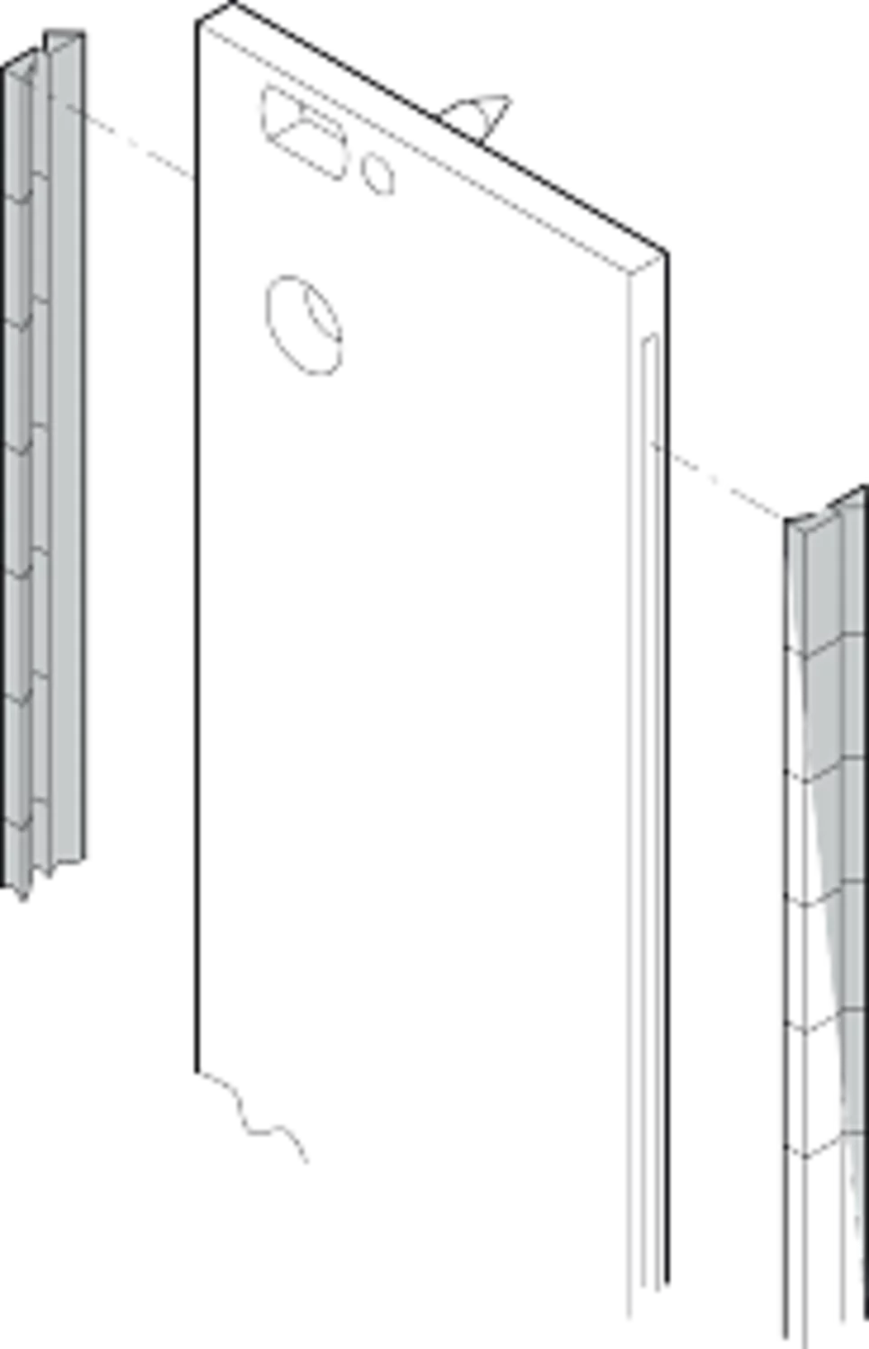 SST emc shielding for front panels 19inch bracket/corner profile